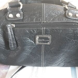 Etienne Aigner Textured Black Shoulder Bag